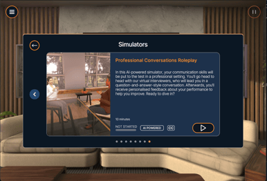 View of Professional Conversations cover photo in app