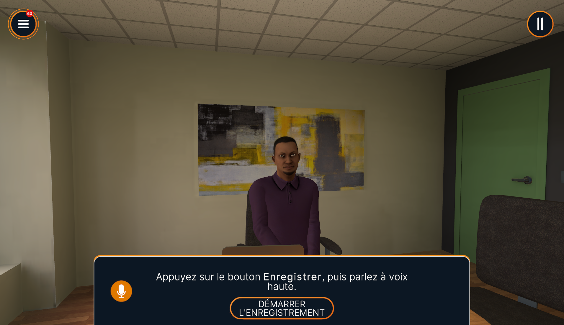 Simulation d'entretien