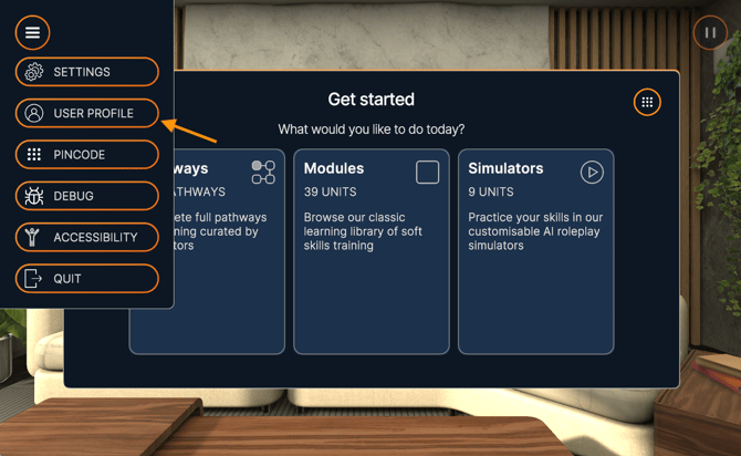 user profile